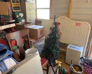 Yea yea..boxes of holiday stuff. We will pull all this out and have on tables outside.