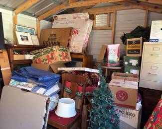 Don’t be alarmed by the mile high pile of holiday gear!