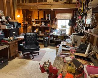In all it’s glory…enter the Cave in the back of the garage