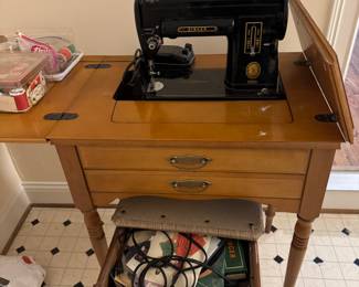 Vintage singer sewing machine