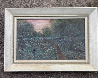 old bluebonnet painting