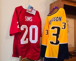 Billy Sims Oklahoma Sooners signed football jersey with authentication