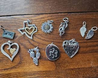 Sterling silver charms from James Avery and more