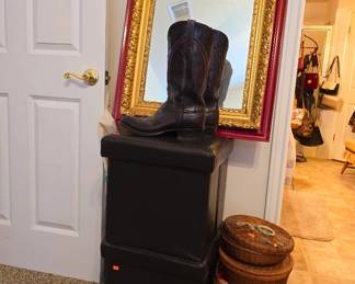 Men's boots and decor