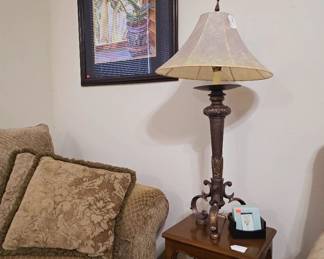 Several standing and table lamps