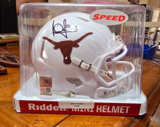 Vince Young signed mini helmet with authentication