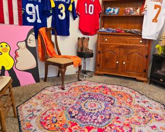 Signed Jerseys, Area rugs, art and more