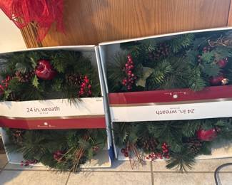 Loads of Christmas wreaths