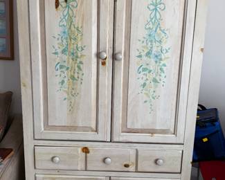 Gorgeous Beachy seaside cottage look armoire (would be great for cottage for extra storage, coffee bar, wine bar, liquour cabinet