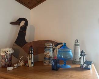 lighthouse and mugs