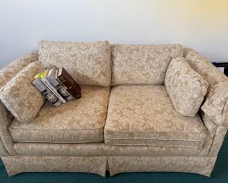 VIntage jacquard loveseat