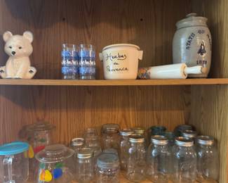 vintage canning jars and more