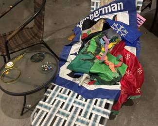 more yard flags and yard furniture