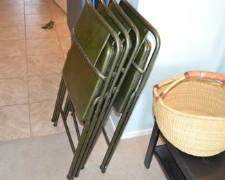 4 folding chairs