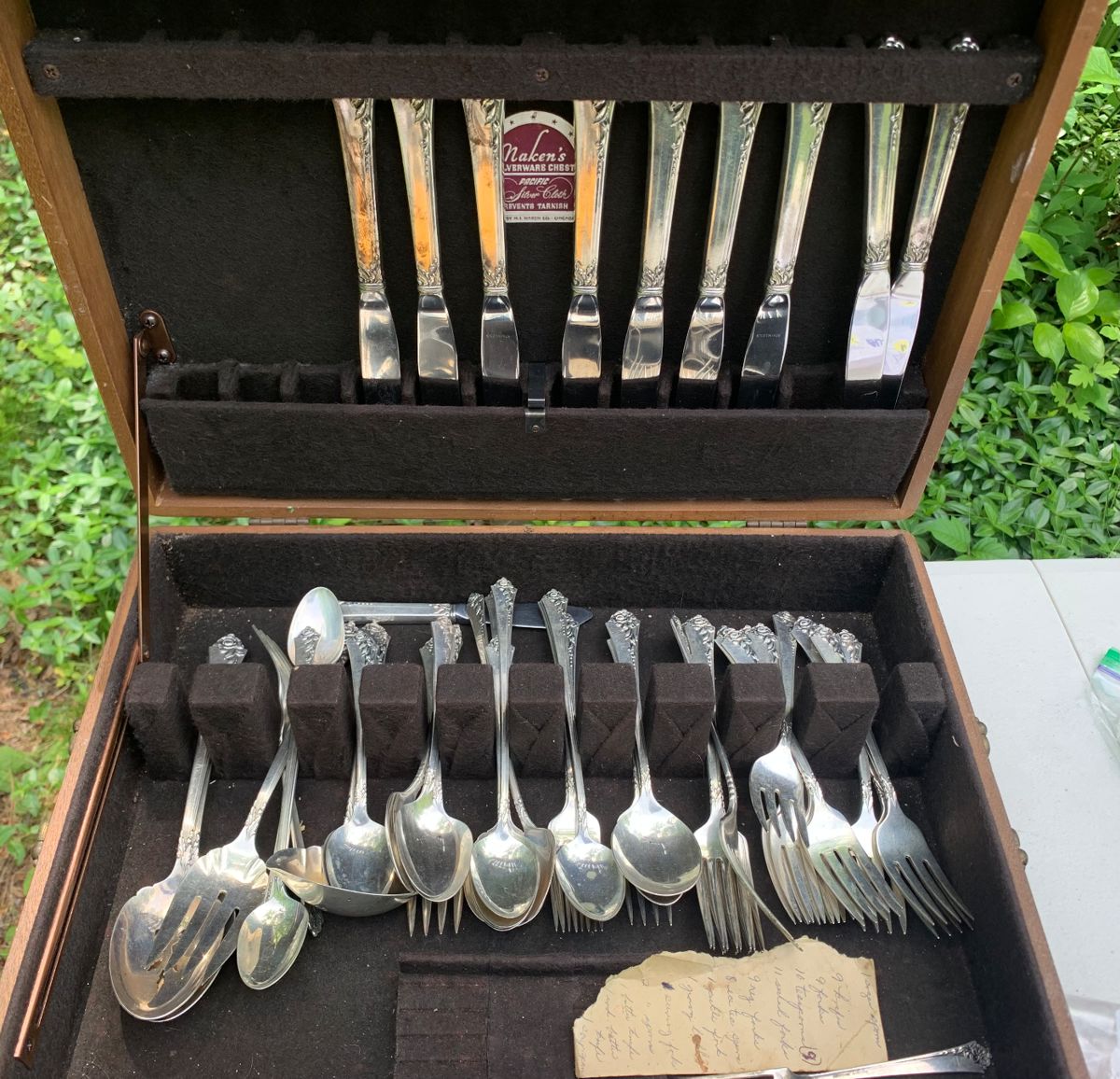 Set of Damask Rose Sterling.