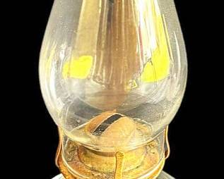 Clear Glass Hurricane Oil Lamp