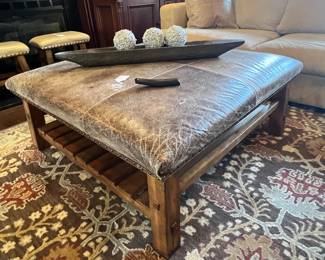 42” square ottoman 