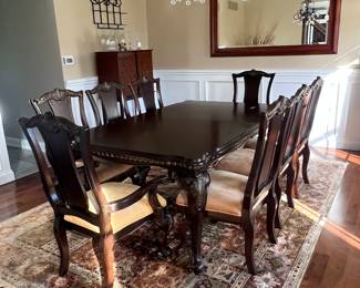 6 foot long table + 2 17 inch leaves not shown