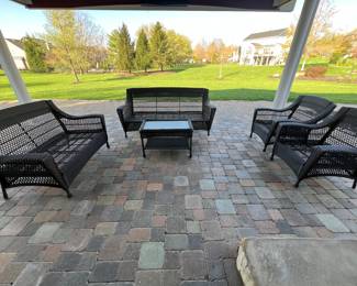 Patio set with no cushions