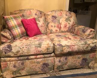 Floral Loveseat. There is a matching couch