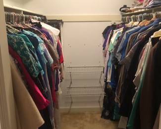 LOTS of vintage clothing - men’s women’s and children’s - 3 closets full plus basement