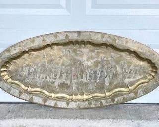 34 LargeHangingBrassServingTray