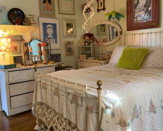 Bedroom #2 with Iron Full bed frame