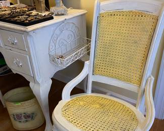 Painted cane seat rocking chair, Bedroom #3