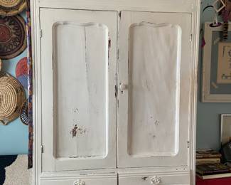 Wooden painted cabinet in Bedroom #1