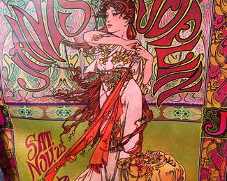 Janis Joplin reproduction concert poster in Bedroom #1