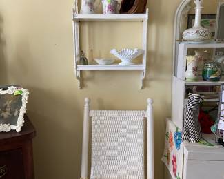Vintage painted rocker in Bedroom 3