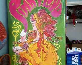Pink Floyd reproduction concert poster in Laundry Room