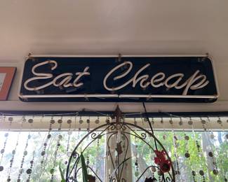 Eat Cheap neon sign (neon doesn’t work)
