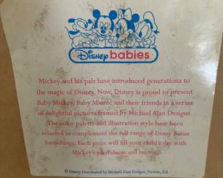 Disney Babies alphabet art