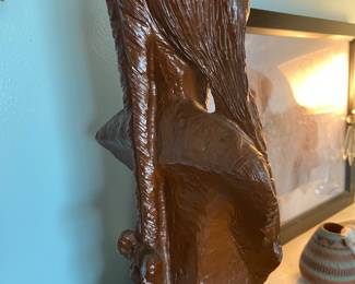 Back of sculpture