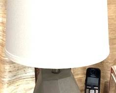 139. Gray Lamp (21"h)