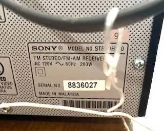 99. Sony Receiver 8836027