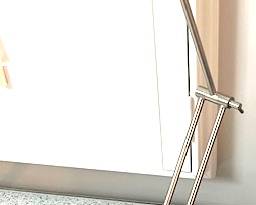 127. Brushed Chrome Adjustable Desk Lamp (22")