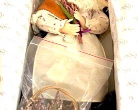 109. Lenox Porcelain Doll, Annie The Lavender Girl, The Little Dickens Dolls Collection 