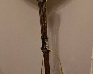 Brass pineapple floor lamp
