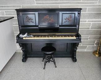 Everett upright piano 1860-1880 serial #4816