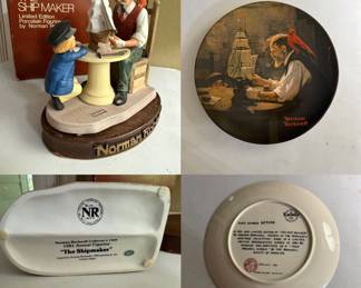 Norman Rockwell Collector’s Club Japan “ The Shipmaker “ Figurine
Matching “ The Ship Builder “ Plate