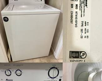 White Amana Model NTW4516FW3
2022 Washer