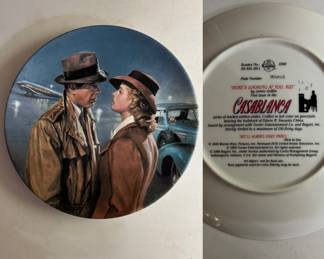 “ Here’s Looking at You Kid “ Casablanca 1990 Knowles Plate