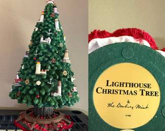 Illuminated Lighthouse Christmas Tree by Danbury Mint-Barely Used w/original box