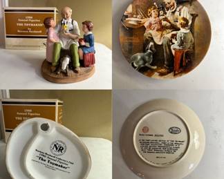 Norman Rockwell Collector’s Club “ The Toymaker “ Figurine
Matching “ The Toymaker “ Plate