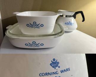 Blue Cornflower Vintage Corning Ware