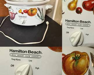Hamilton Beach Meal Maker Slow Cooker Vegetable Design