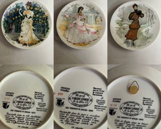 D’Arceau -Limoges ( 3 ) numbered Plates