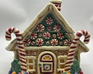 Sakura Hand Painted Ceramic Gingerbread House